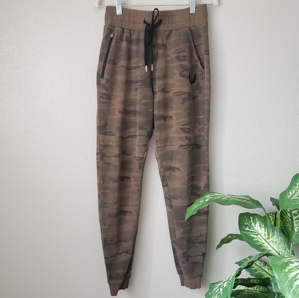 ASRV Aesthetic Revolution Camo Joggers Sweatpants Athletic Lounge Fleece Mens M